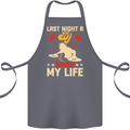 Last Night a DJ Saved My Life DJing Cotton Apron 100% Organic Steel