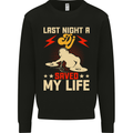 Last Night a DJ Saved My Life DJing Kids Sweatshirt Jumper Black