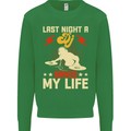 Last Night a DJ Saved My Life DJing Kids Sweatshirt Jumper Irish Green