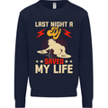 Last Night a DJ Saved My Life DJing Kids Sweatshirt Jumper Navy Blue