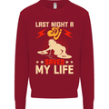 Last Night a DJ Saved My Life DJing Kids Sweatshirt Jumper Red