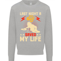 Last Night a DJ Saved My Life DJing Kids Sweatshirt Jumper Sports Grey