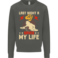 Last Night a DJ Saved My Life DJing Kids Sweatshirt Jumper Storm Grey