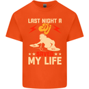 Last Night a DJ Saved My Life DJing Kids T-Shirt Childrens Orange