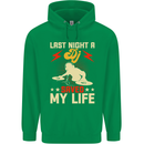 Last Night a DJ Saved My Life DJing Mens 80% Cotton Hoodie Irish Green