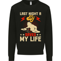 Last Night a DJ Saved My Life DJing Mens Sweatshirt Jumper Black