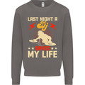 Last Night a DJ Saved My Life DJing Mens Sweatshirt Jumper Charcoal