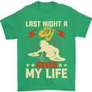 Last Night a DJ Saved My Life DJing Mens T-Shirt 100% Cotton Irish Green