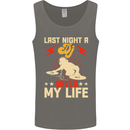 Last Night a DJ Saved My Life DJing Mens Vest Tank Top Charcoal