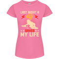 Last Night a DJ Saved My Life DJing Womens Petite Cut T-Shirt Azalea