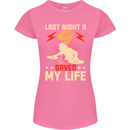 Last Night a DJ Saved My Life DJing Womens Petite Cut T-Shirt Azalea