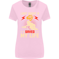 Last Night a DJ Saved My Life DJing Womens Wider Cut T-Shirt Light Pink