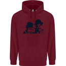Laurel & Hardy AKA Dick and Doof Childrens Kids Hoodie Maroon