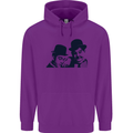 Laurel & Hardy AKA Dick and Doof Childrens Kids Hoodie Purple
