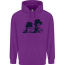 Laurel & Hardy AKA Dick and Doof Childrens Kids Hoodie Purple
