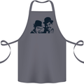 Laurel & Hardy AKA Dick and Doof Cotton Apron 100% Organic Steel
