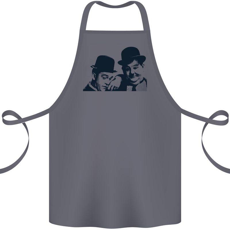 Laurel & Hardy AKA Dick and Doof Cotton Apron 100% Organic Steel