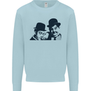Laurel & Hardy AKA Dick and Doof Kids Sweatshirt Jumper Light Blue