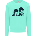 Laurel & Hardy AKA Dick and Doof Kids Sweatshirt Jumper Peppermint