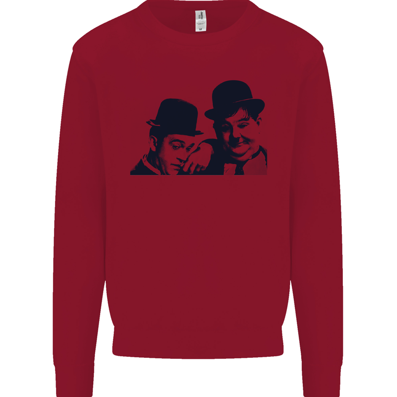 Laurel & Hardy AKA Dick and Doof Kids Sweatshirt Jumper Red