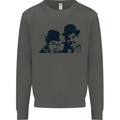 Laurel & Hardy AKA Dick and Doof Kids Sweatshirt Jumper Storm Grey