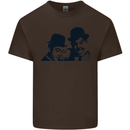 Laurel & Hardy AKA Dick and Doof Kids T-Shirt Childrens Chocolate