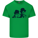 Laurel & Hardy AKA Dick and Doof Kids T-Shirt Childrens Irish Green