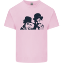 Laurel & Hardy AKA Dick and Doof Kids T-Shirt Childrens Light Pink