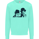 Laurel & Hardy AKA Dick and Doof Mens Sweatshirt Jumper Peppermint
