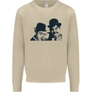Laurel & Hardy AKA Dick and Doof Mens Sweatshirt Jumper Sand
