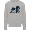 Laurel & Hardy AKA Dick and Doof Mens Sweatshirt Jumper Sports Grey