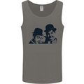 Laurel & Hardy AKA Dick and Doof Mens Vest Tank Top Charcoal