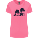 Laurel & Hardy AKA Dick and Doof Womens Wider Cut T-Shirt Azalea