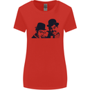 Laurel & Hardy AKA Dick and Doof Womens Wider Cut T-Shirt Red