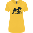 Laurel & Hardy AKA Dick and Doof Womens Wider Cut T-Shirt Yellow
