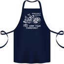 Leak Oil Motorcycle Motorbike Biker Cotton Apron 100% Organic Navy Blue