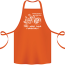 Leak Oil Motorcycle Motorbike Biker Cotton Apron 100% Organic Orange