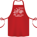 Leak Oil Motorcycle Motorbike Biker Cotton Apron 100% Organic Red