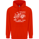 Leak Oil Motorcycle Motorbike Biker Mens 80% Cotton Hoodie Bright Red