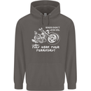 Leak Oil Motorcycle Motorbike Biker Mens 80% Cotton Hoodie Charcoal
