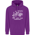 Leak Oil Motorcycle Motorbike Biker Mens 80% Cotton Hoodie Purple
