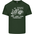 Leak Oil Motorcycle Motorbike Biker Mens Cotton T-Shirt Tee Top Forest Green