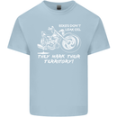 Leak Oil Motorcycle Motorbike Biker Mens Cotton T-Shirt Tee Top Light Blue