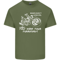 Leak Oil Motorcycle Motorbike Biker Mens Cotton T-Shirt Tee Top Military Green