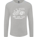 Leak Oil Motorcycle Motorbike Biker Mens Long Sleeve T-Shirt Sports Grey