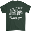 Leak Oil Motorcycle Motorbike Biker Mens T-Shirt Cotton Gildan Forest Green