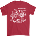 Leak Oil Motorcycle Motorbike Biker Mens T-Shirt Cotton Gildan Red