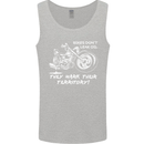 Leak Oil Motorcycle Motorbike Biker Mens Vest Tank Top Sports Grey