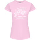 Leak Oil Motorcycle Motorbike Biker Womens Petite Cut T-Shirt Light Pink