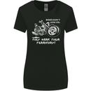 Leak Oil Motorcycle Motorbike Biker Womens Wider Cut T-Shirt Black